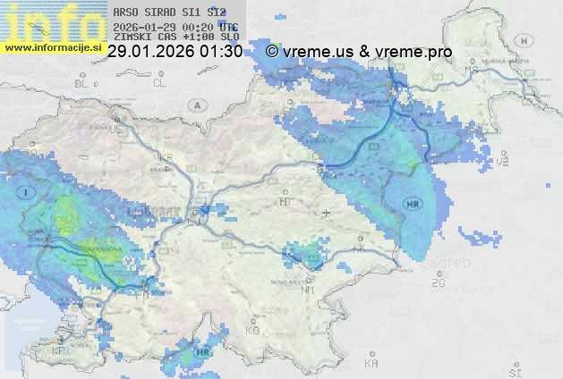 Radarska karta padavin