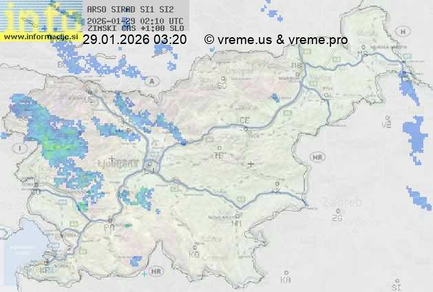 Radarska karta padavin