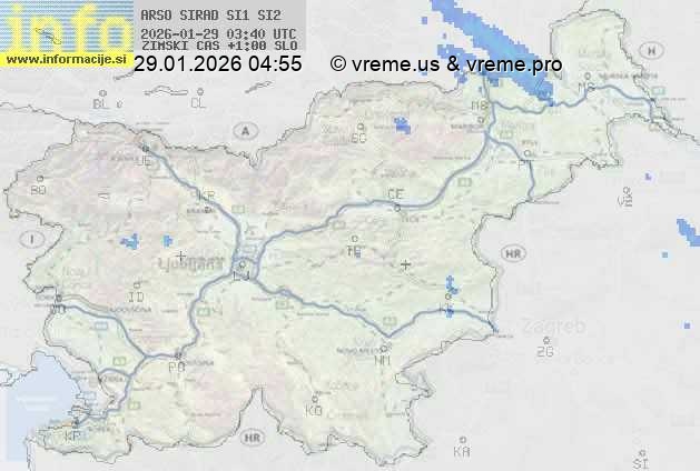 Radarska karta padavin