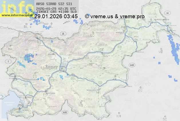 Radarska karta padavin