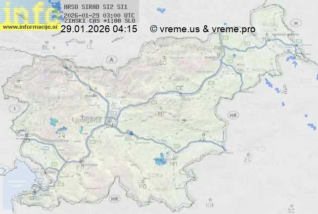 Radarska karta padavin