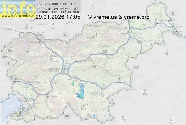 Radarska karta padavin