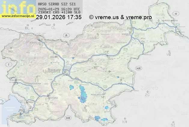 Radarska karta padavin