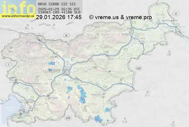 Radarska karta padavin
