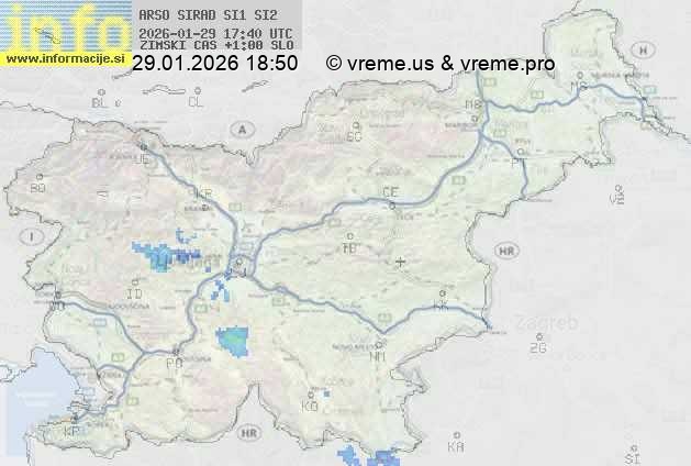 Radarska karta padavin