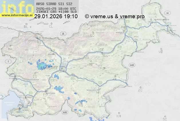 Radarska karta padavin