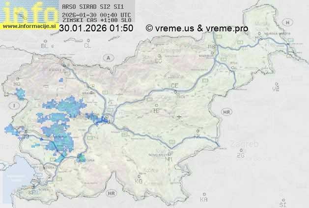 Radarska karta padavin
