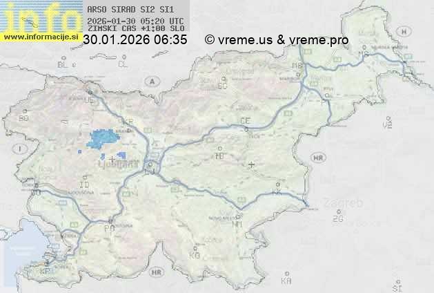 Radarska karta padavin