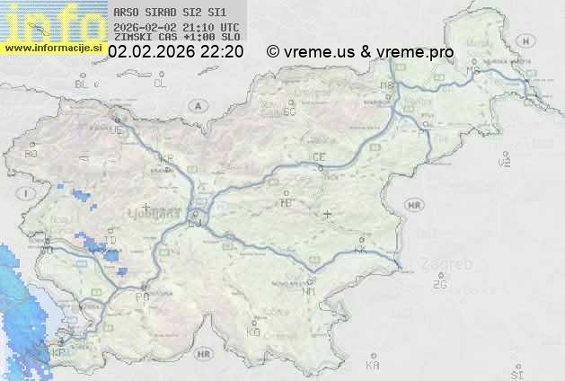 Radarska karta padavin