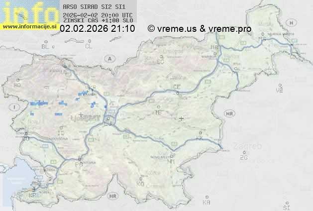 Radarska karta padavin