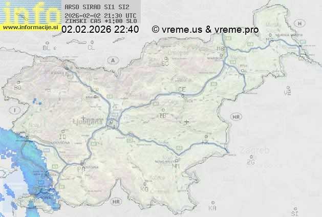 Radarska karta padavin