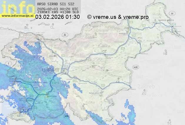 Radarska karta padavin