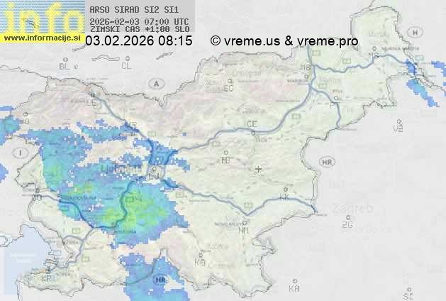 Radarska karta padavin