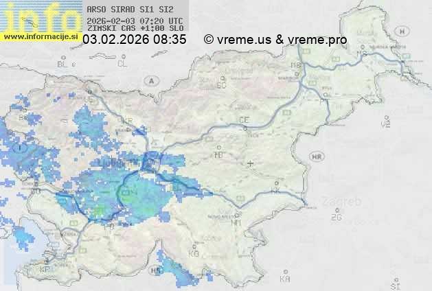 Radarska karta padavin