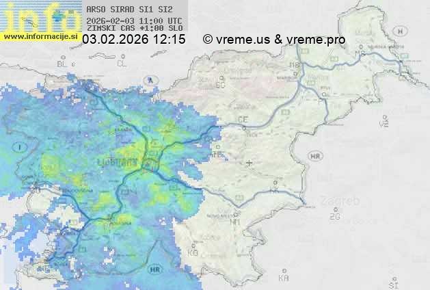 Radarska karta padavin