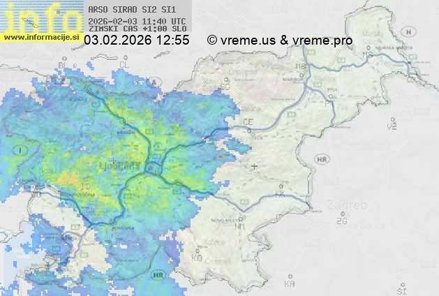Radarska karta padavin