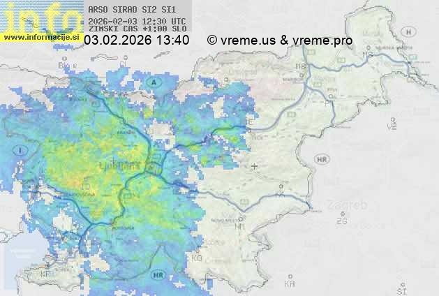 Radarska karta padavin