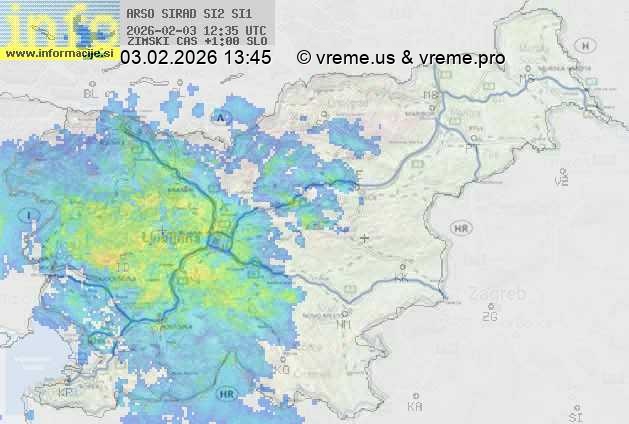 Radarska karta padavin