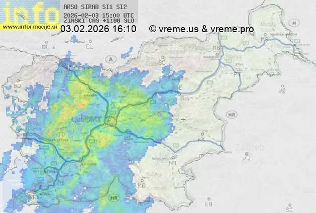 Radarska karta padavin
