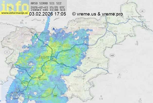 Radarska karta padavin