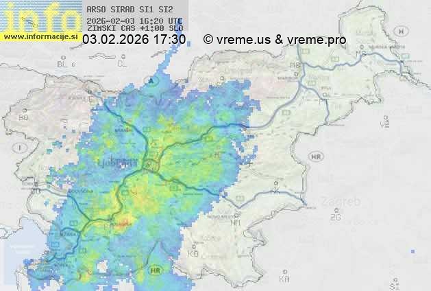 Radarska karta padavin