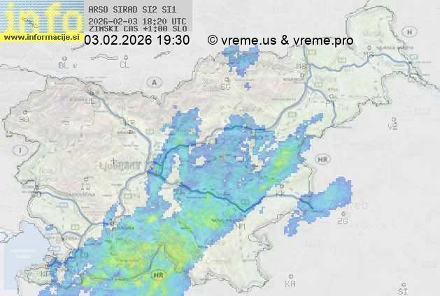 Radarska karta padavin
