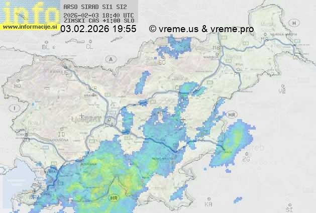 Radarska karta padavin