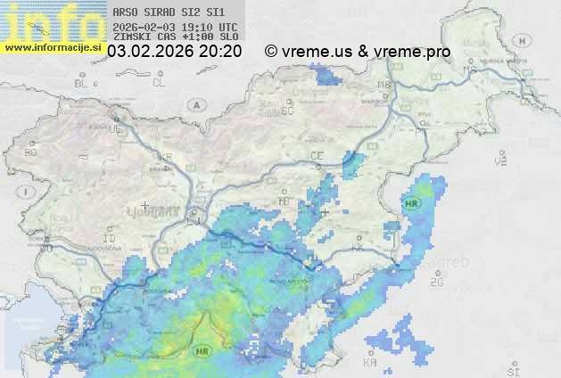 Radarska karta padavin