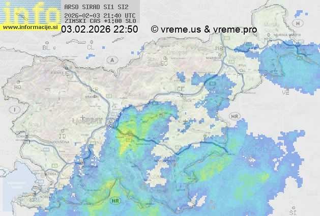 Radarska karta padavin
