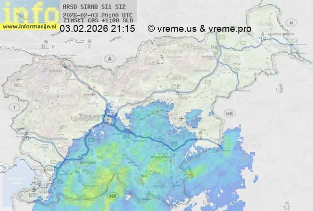 Radarska karta padavin