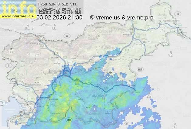 Radarska karta padavin