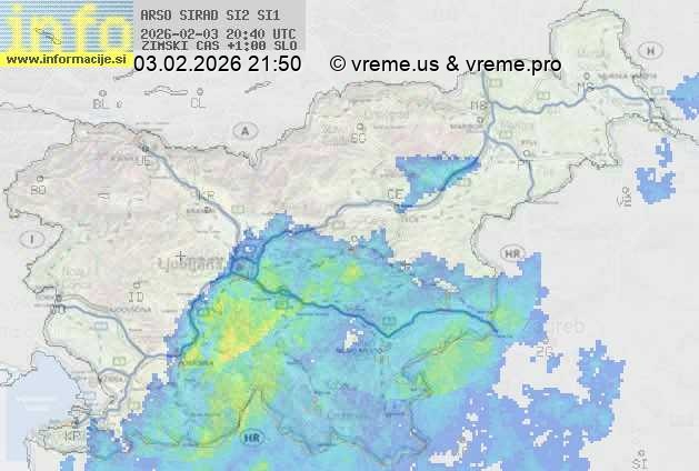 Radarska karta padavin