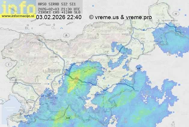 Radarska karta padavin