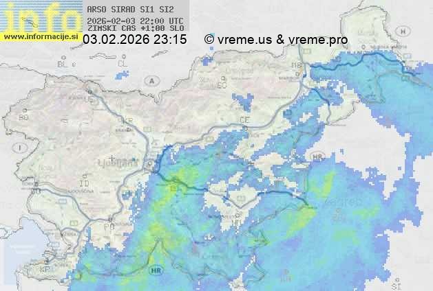 Radarska karta padavin
