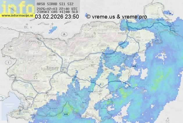 Radarska karta padavin