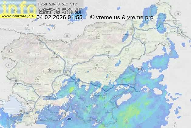 Radarska karta padavin