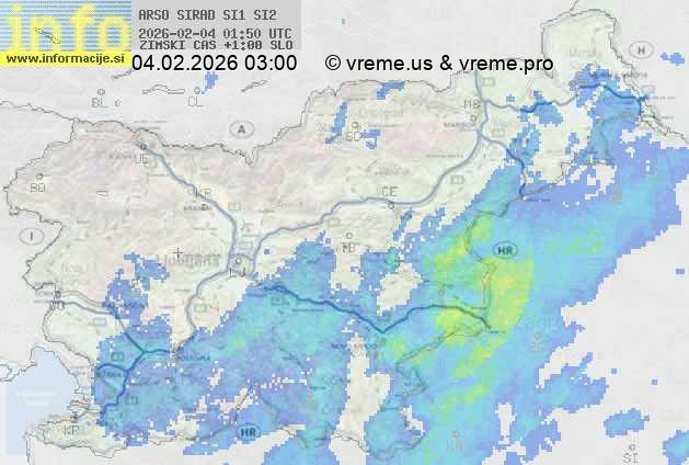 Radarska karta padavin