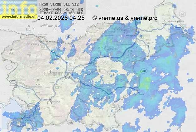 Radarska karta padavin