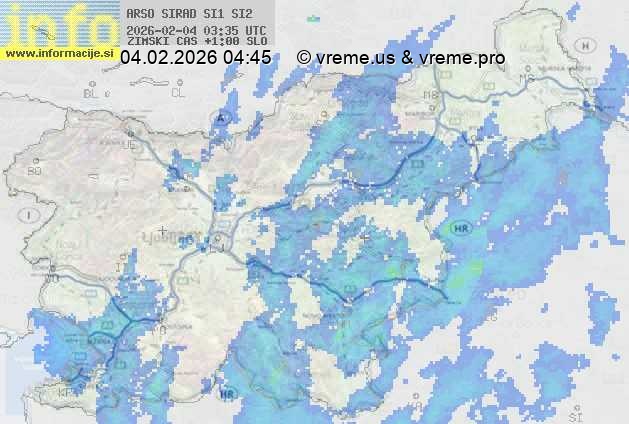 Radarska karta padavin