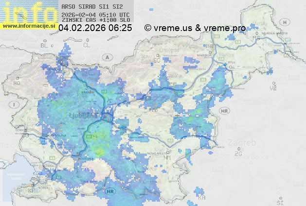 Radarska karta padavin