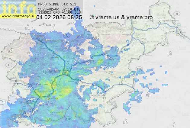 Radarska karta padavin
