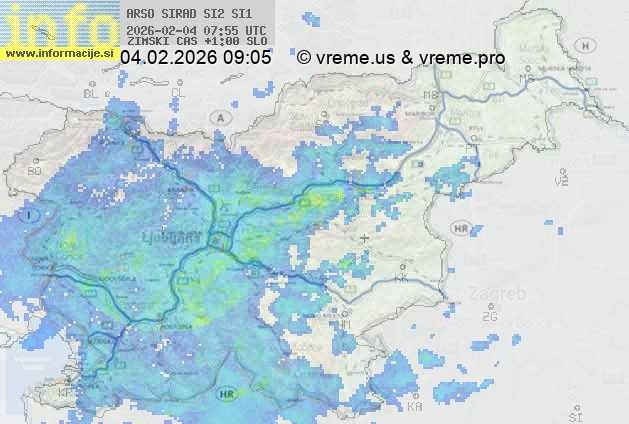 Radarska karta padavin