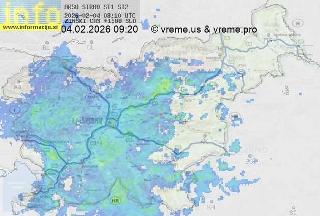 Radarska karta padavin