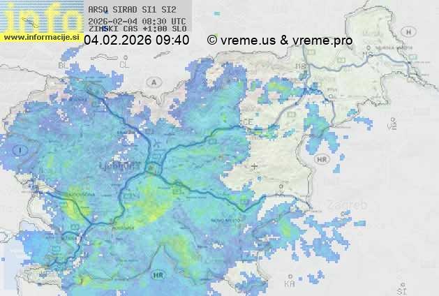 Radarska karta padavin