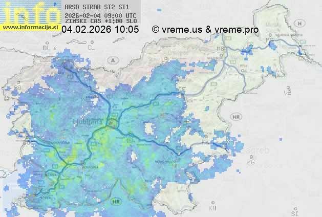 Radarska karta padavin