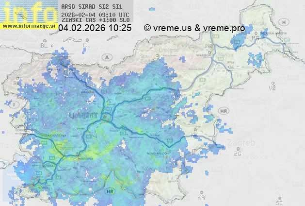 Radarska karta padavin