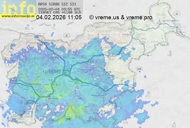 Radarska karta padavin