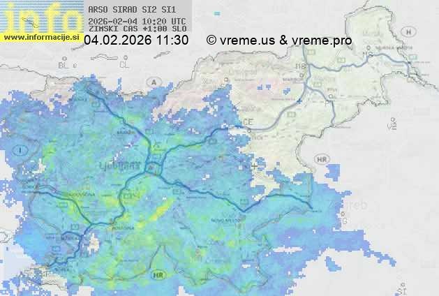 Radarska karta padavin