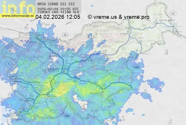 Radarska karta padavin