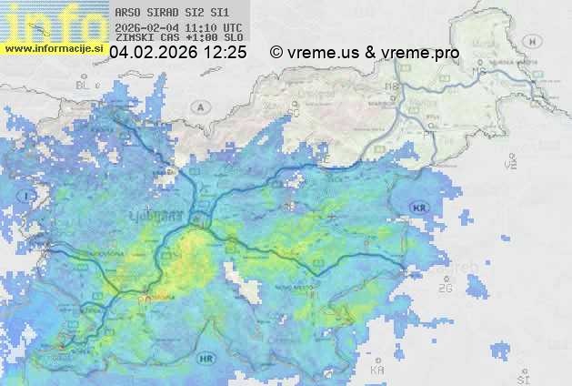 Radarska karta padavin